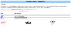 Desktop Screenshot of mail.gap-system.org